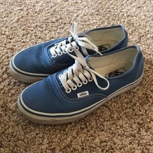 Denim Blue Lace Up Vans
